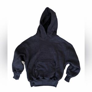 Yeezy x GAP Hoodie Black Pullover Sweatshirt YZY Kanye West - Kids Size Med 8-9